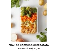 FRANGO CREMOSO COM BATATA ASSADA